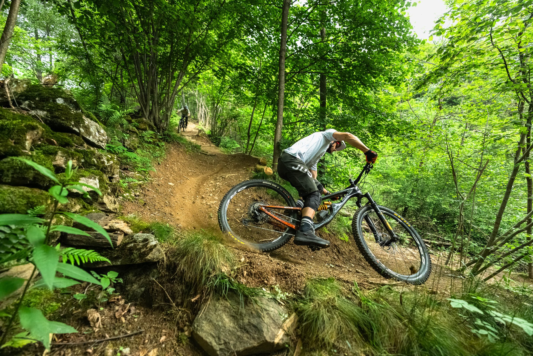 Rider su un trail